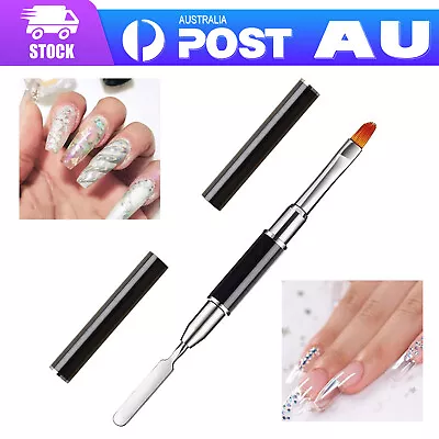 UV Poly Gel PolyGel Nail Art Pen Slice Brush Dual Ended Slice Shape Tool Polish  • $5.25