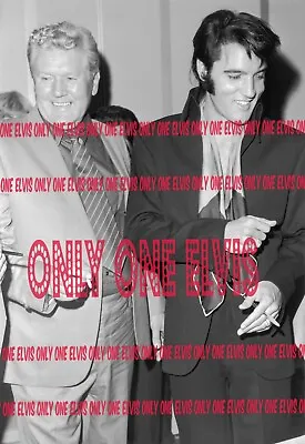 ELVIS PRESLEY & VERNON 1969 Press Conference August 1969 Las Vegas 8x10 Photo • $8.88