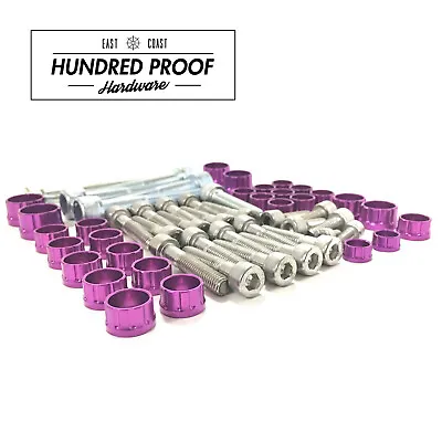 HUNDRED PROOF HARDWARE D Series Transmission Bolt Kit D15b D16z6 D16y8  [Purple] • $149