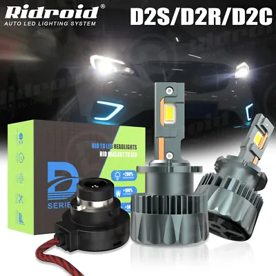 2x 80W D2S D2R LED Headlight Bulbs Replace HID Xenon Super White Conversion Kit • $39.99