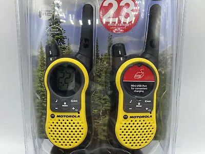 Motorola MH230R Talkabout Handheld 2-Way Radio 23 Mile Range Yellow New Sealed • $48.40