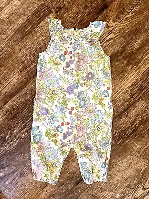 Mini Boden Floral Ruffle Jumpsuit Size 2-3 Years • $20