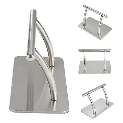 2x Stainless Steel Chrome Footrest Foot Rest Barber Salon Tattoo Hairdressing UK • £27.39