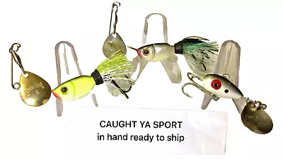 3 Spinnerbaits 2 Strike King Shad 1 Manns Little George  Fishing Lures Nice Used • $12.99