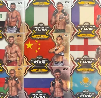 2024 Topps Chrome UFC International Flair Choose Pick Your Fighter Complete Set • $0.99