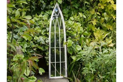 £54.98 • Buy Rustic Arched Mirror Antique Style Outdoor Mirror Gothic Garden Mirror