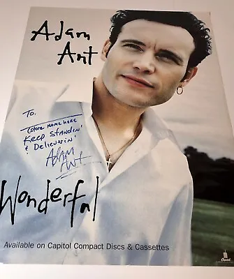 Adam Ant Autographed Poster Art • £23.75