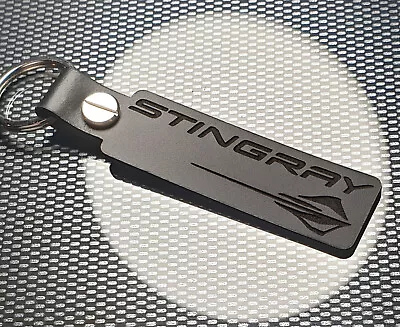 CORVETTE STINGRAY LEATHER Keyring 6.2 V8 ZR1 C3 4 5 6 7 8 • £9.95