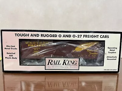 Rail King MTH 30-7444 Western Pacific Rides Like A Feather Boxcar O Gauge  - NEW • $49.99