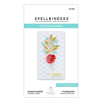 $16.45 • Buy Spellbinders Die Sealed Confetti Etched Dies S1-061