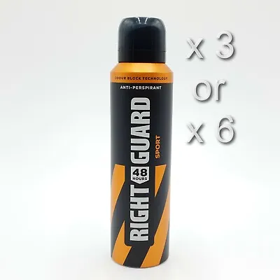 £8.99 • Buy Right Guard Sport Anti-perspirant Deodorant 150ml 3 Or 6 Pack