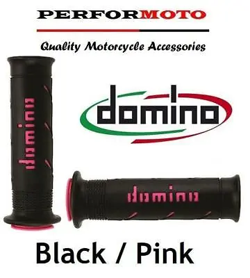 Domino XM2 Grips Black / Pink To Fit Yamaha XV250 S Virago • $28.29