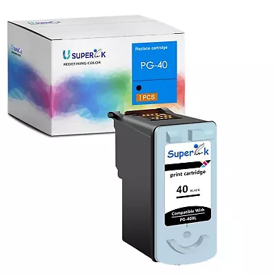 1PK PG-40 Black Ink Cartridge Print For Canon PIXMA MP210 MP450 MP460 MP470  • $14.95