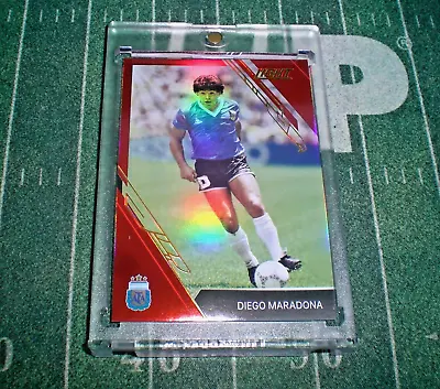 2023 Fansmall Light Argentina Diego Maradona Red Prizm /999 Silver Refractor 🔥 • $24.99