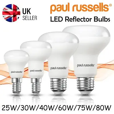 R39 R50 R63 R80 LED Reflector Bulb Energy Saving Spotlight Warm Cool Day E27 E14 • £9.99