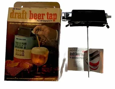 Vintage Gallon Can Draft Beer Tap Bridgeport Brass Company W/ Box- Instructions • $12.50