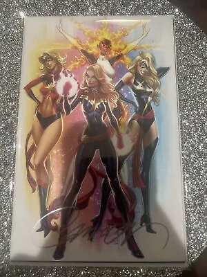 Captain Marvel #1 Cover F  J. Scott Campbell Virgin Variant Signed With COA! • $75