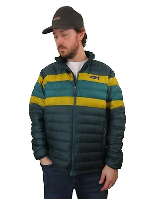 Patagonia Borealis Down Sweater Puffer Striped Jacket Goose Coat Mens Size Large • $124.99