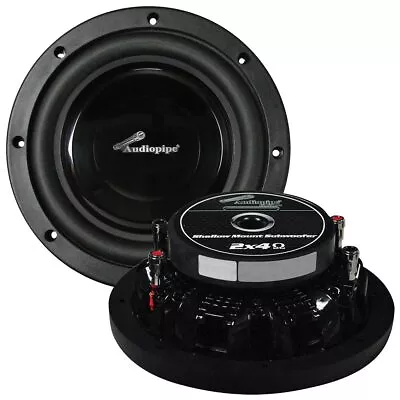 Audiopipe TS-FA80 | 8 Inch 300W DVC 4 Ohm Shallow Mount 8  Car Truck Subwoofer • $52.99