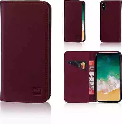 32nd Classic Series - Real Leather Book Wallet Flip Case Cover For Apple IPhone • £23.50