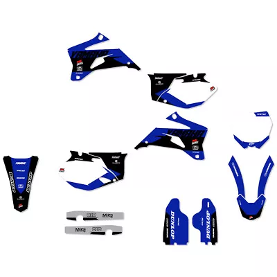 Ninetwo Decals Yamaha YZ250-450F 06-09 Blu Blk W/ Wht BGS Graphics Kit • $249.95