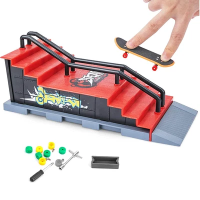 £10.90 • Buy Skate Park Ramp Kit Tech Deck Mini Fingerboard Finger Board Ultimate Parks Gifts
