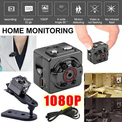 1080P Wireless Indoor & Outdoor CCTV MINI HD IP Camera Home Security Camera • £9.99