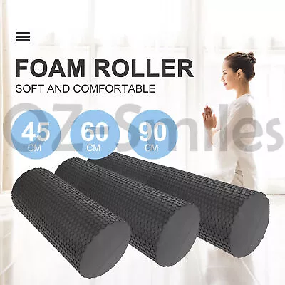 EVA Yoga Foam Roller Physio Back Training Pilates GYM Home Back Exercise Massage • $32.99