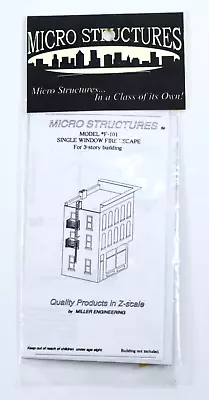 Micro Structures Z Scale Fire Escape Brass Kit #F-101 New And Unassembled • $18.99