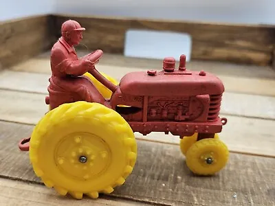 Vintage 1950s Barr Rubber Products Red Yellow Plastic Tires Ohio Tractor Good • $13.50