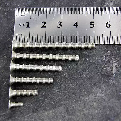 M4/4mm 316 Stainless Steel Pozi Countersunk Machine Screws/Pozi Csk Bolts SALE • £2.50