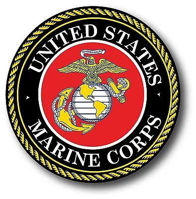 U.S. Marine Corps Seal FITS YETI RTIC Tumbler Decal 3.5  USMC The Best Of EBay! • $2.99