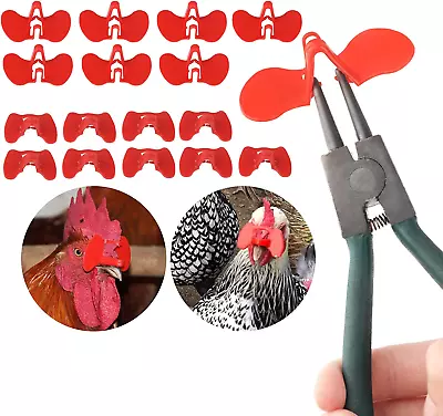 Pinless Peepers For Chickens Blinders With Pliers Set Pheasant Blinders Chicken • $24.29