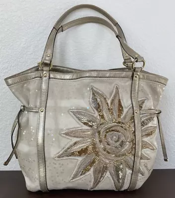 Coach Audrey Sun Starfish Sequin Cinched Tote Limited Edition Rare Shoulder Bag • $184.99