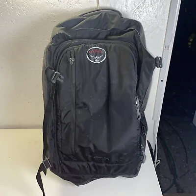 Osprey Porter 65L Travel Backpack Black Large Hiking Multipurpose Bag • $75