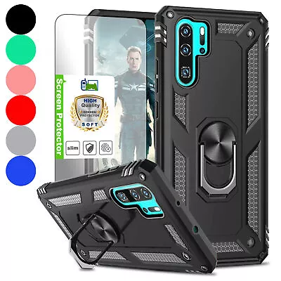 For Huawei P30 Lite Mate 20 Pro Shockproof Cover Case Ring +Screen Protector • $9.93