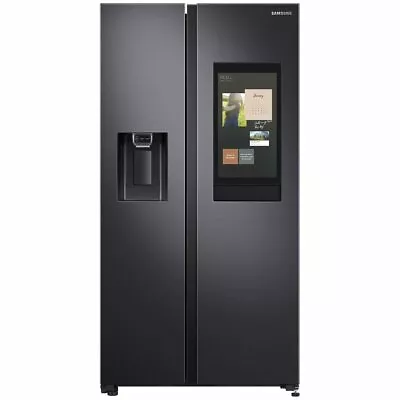 Samsung 616L Family Hub Side By Side Non-plumbed Fridge Matte Black SRS656MBFH4 • $3399