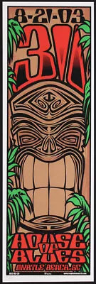 Rare Mike Martin 311 2003 House Of Blues Myrtle Beach SC Silkscreen Tiki Poster • $249.99