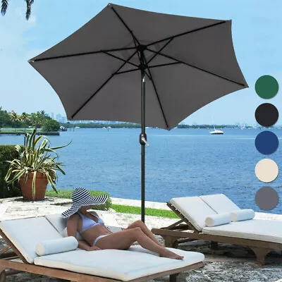 £55.99 • Buy 2/2.5/2.7/3M Patio Parasol Sunshade Garden Umbrella Outdoor Canopy Tilt Crank