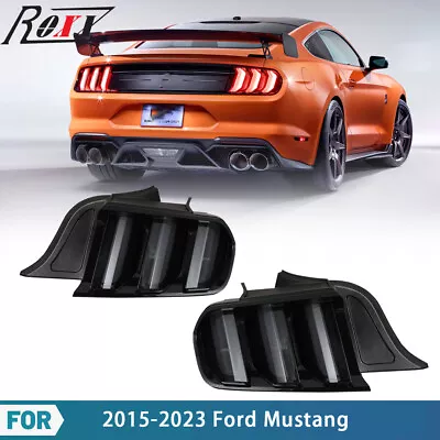Smoke LED Sequential For 2015-23 Ford Mustang Tail Lights Brake Turn Signal Lamp • $272.75