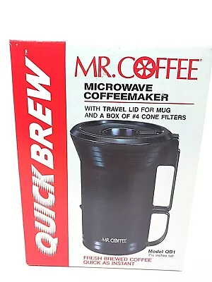 Vintage Mr Coffee Quick Brew Microwave Coffee Maker 10 Oz. Travel Mug USA New • $15.88