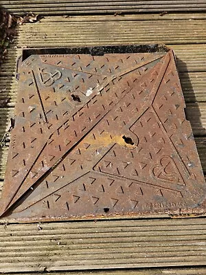 Cast Iron Manhole Drain Cover & Frame 600x600 Keyhole Lift  40 Tonne Rating • £110