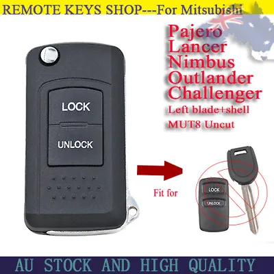 $14.66 • Buy Remote Key Shell Case Fob For Mitsubishi Outlander Lancer Pajero 2000-2006 MIT8 
