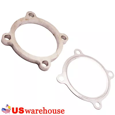 3'' 4 Bolt Turbo Exhaust Downpipe Flange + Gasket T3 GT3582R GT30 GT35 Stainless • $25.99