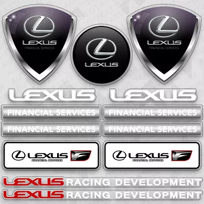 $8.99 • Buy For Lexus Racing Car Logo Sticker Vinyl 3D Decal Stripes Decor Gift F-Sport
