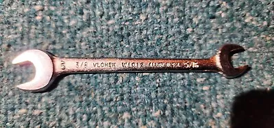 Vintage VLCHEK TOOLS W1012 Open End Wrench 3/8  X 5/16  Made In USA Tool Wrench • $7.95