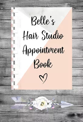 £9.75 • Buy Personalised A4 Appointment Book/Diary - Hair - Beauty - Stylist - BP26