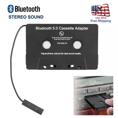 1 Bluetooth In Car Audio Tape Cassette Adapter Converter FOR IPhone Android MP3 • $14.99