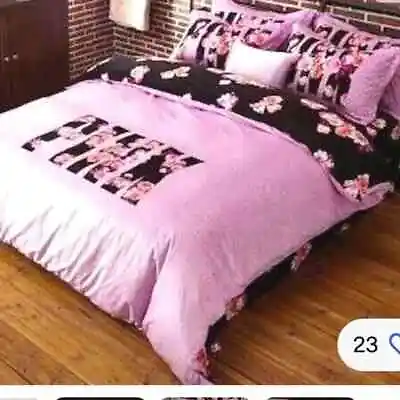 PINK Victoria’s Secret Black Floral KING Duvet • $89.10