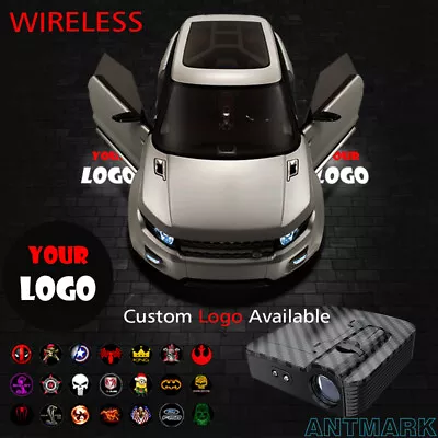 $56.25 • Buy Wireless Car Door Projector Customize Logo Welcome Ghost Shadow Light Infrared